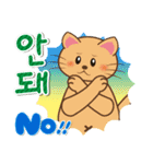 えっぴと猫の日々・日常生活編 韓国語ver.（個別スタンプ：20）