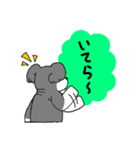 シュナのアイちゃん背中で語るシリーズ（個別スタンプ：9）