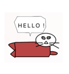ラッコファミリーの面白スタンプ（個別スタンプ：4）