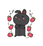 こよなく愛する黒うさぎ（個別スタンプ：1）
