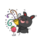 こよなく愛する黒うさぎ（個別スタンプ：3）