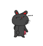 こよなく愛する黒うさぎ（個別スタンプ：4）