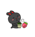 こよなく愛する黒うさぎ（個別スタンプ：5）