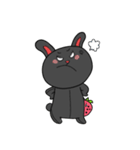こよなく愛する黒うさぎ（個別スタンプ：7）