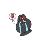 こよなく愛する黒うさぎ（個別スタンプ：9）