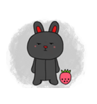 こよなく愛する黒うさぎ（個別スタンプ：11）