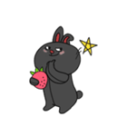 こよなく愛する黒うさぎ（個別スタンプ：13）