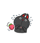 こよなく愛する黒うさぎ（個別スタンプ：15）