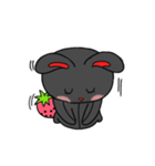 こよなく愛する黒うさぎ（個別スタンプ：16）