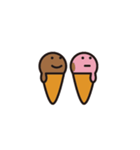 恋人用かわいいアイスクリーム（個別スタンプ：1）