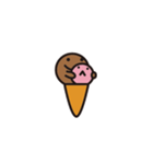 恋人用かわいいアイスクリーム（個別スタンプ：3）