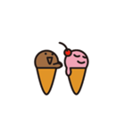 恋人用かわいいアイスクリーム（個別スタンプ：16）