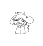 ゆるゆる女の子たち（個別スタンプ：1）