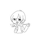 ゆるゆる女の子たち（個別スタンプ：3）