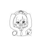 ゆるゆる女の子たち（個別スタンプ：9）