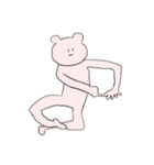 変なクマによるポージング2（個別スタンプ：2）