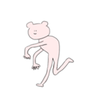 変なクマによるポージング2（個別スタンプ：3）