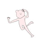 変なクマによるポージング2（個別スタンプ：5）
