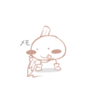 リアルな表情のイチゴ味のモチ（個別スタンプ：7）