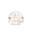 リアルな表情のイチゴ味のモチ（個別スタンプ：9）