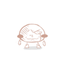 リアルな表情のイチゴ味のモチ（個別スタンプ：22）