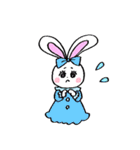 使いやすいかわいいウサギのスタンプ（個別スタンプ：8）