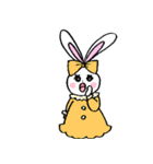 使いやすいかわいいウサギのスタンプ（個別スタンプ：17）