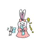 使いやすいかわいいウサギのスタンプ（個別スタンプ：19）