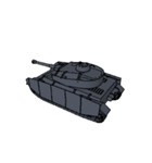 ばきばき動く戦車スタンプ 2（個別スタンプ：8）