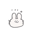手描きのうさぎちゃん【日常会話】（個別スタンプ：12）