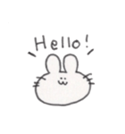 手描きのうさぎちゃん【日常会話】（個別スタンプ：14）
