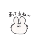 手描きのうさぎちゃん【日常会話】（個別スタンプ：36）