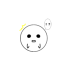無表情のマルい生き物（個別スタンプ：11）