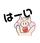 普段のぶたさん（個別スタンプ：11）