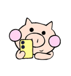 普段のぶたさん（個別スタンプ：27）