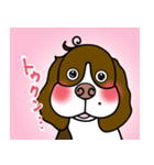 ゆる犬であいさつ（個別スタンプ：1）