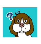 ゆる犬であいさつ（個別スタンプ：3）