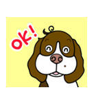 ゆる犬であいさつ（個別スタンプ：4）