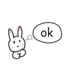 普通に話すウサギ（個別スタンプ：34）