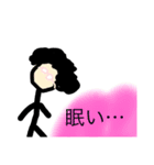 作画崩壊！アフロおしゃべりメガネ！（個別スタンプ：26）