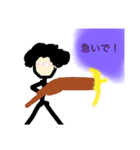 作画崩壊！アフロおしゃべりメガネ！（個別スタンプ：30）