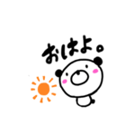 ダルマのようなパンダ（個別スタンプ：1）