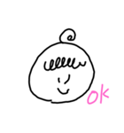 お団子の女の子Part1（個別スタンプ：1）