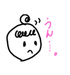 お団子の女の子Part1（個別スタンプ：7）