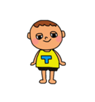 touch rugby (boy)（個別スタンプ：1）