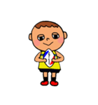 touch rugby (boy)（個別スタンプ：4）