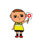 touch rugby (boy)（個別スタンプ：6）