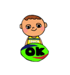 touch rugby (boy)（個別スタンプ：8）