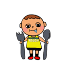 touch rugby (boy)（個別スタンプ：11）