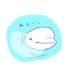ゆるいシロイルカ（個別スタンプ：12）